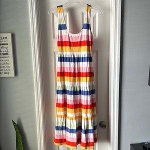 J. Crew Colorful Striped Maxi Dress
